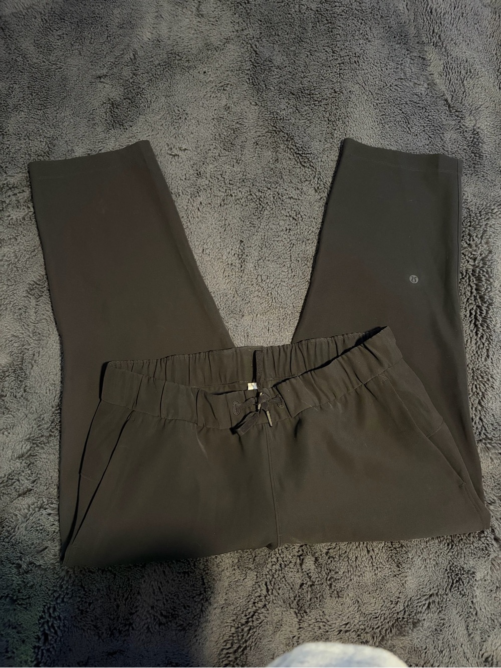 lululemon athletica Black Cropped Drawstring Pants
